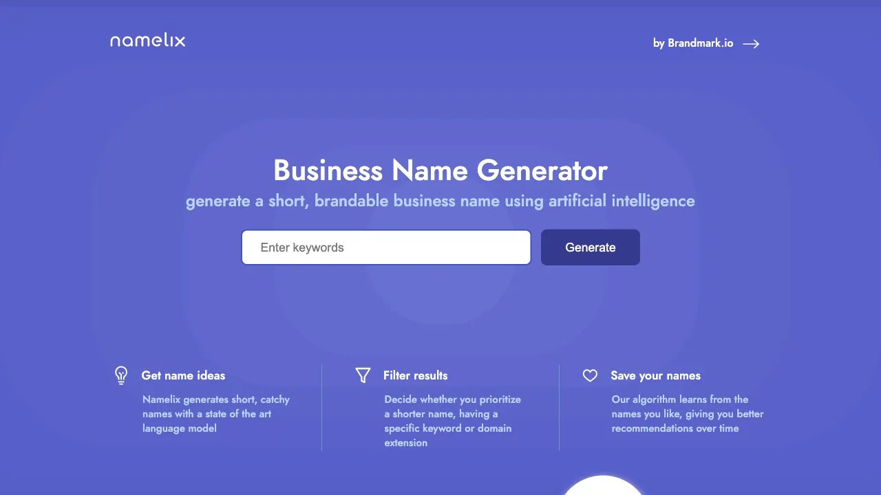 Namelix screenshot