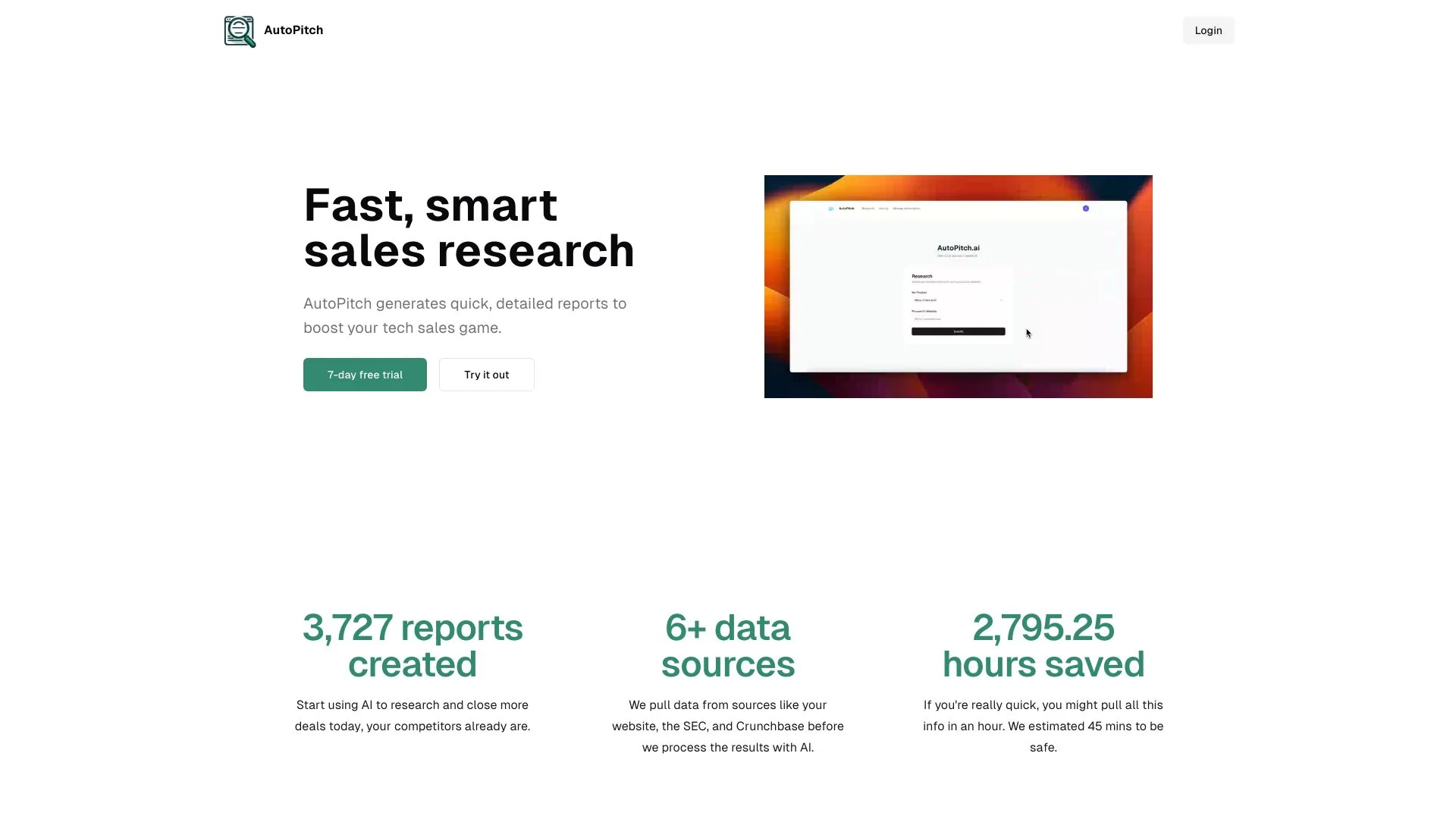AutoPitch screenshot