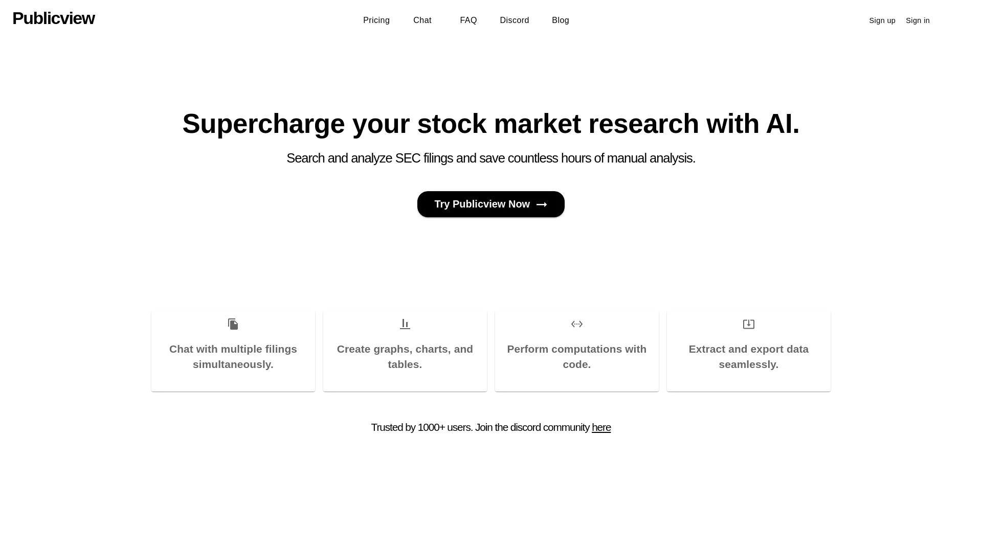 Publicview screenshot