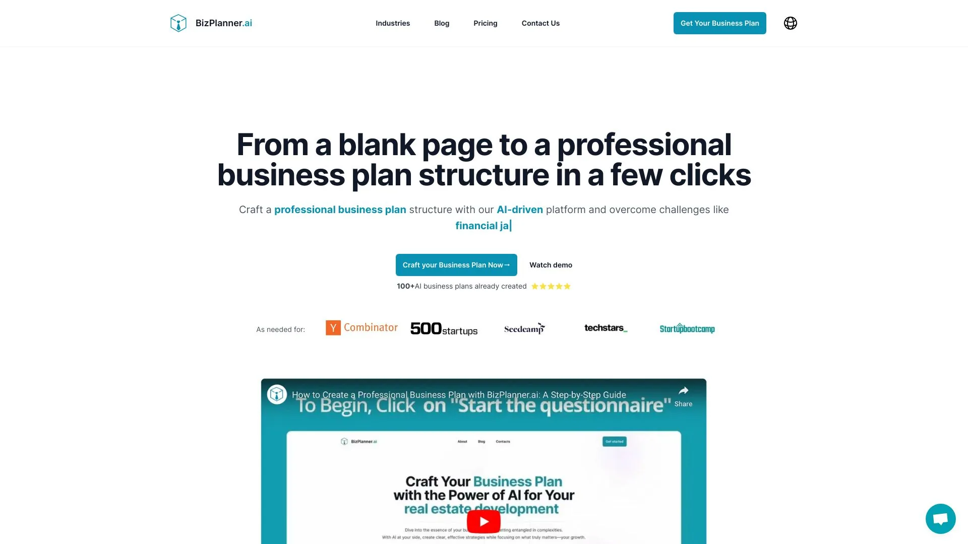 BizPlanner.ai screenshot