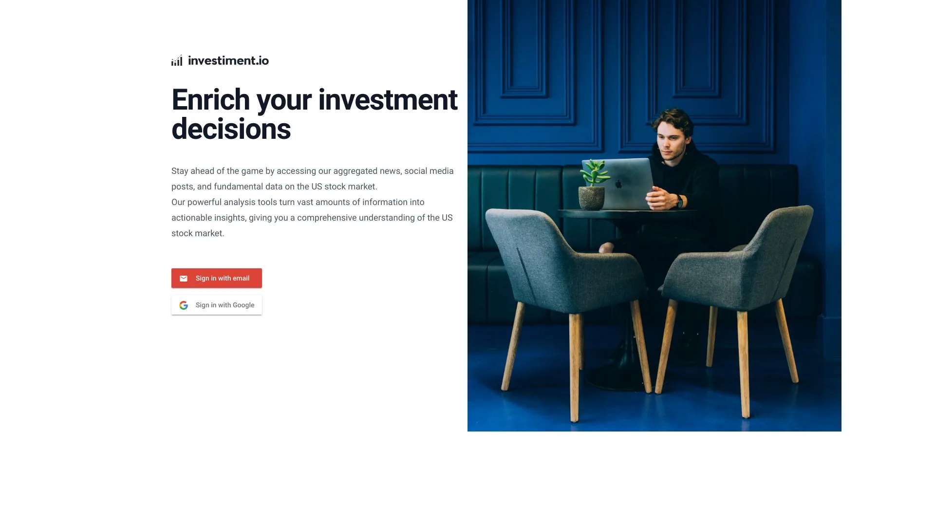 Investiment.io screenshot