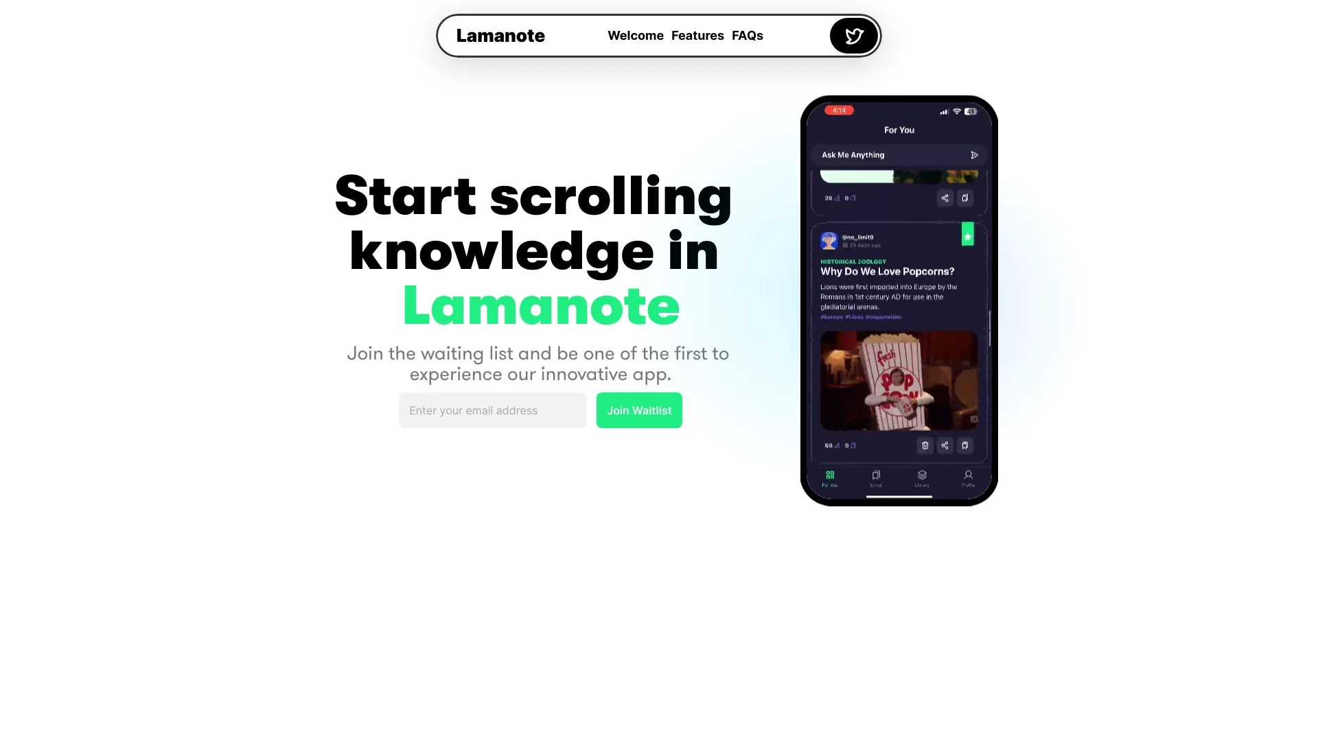 Lamanote screenshot