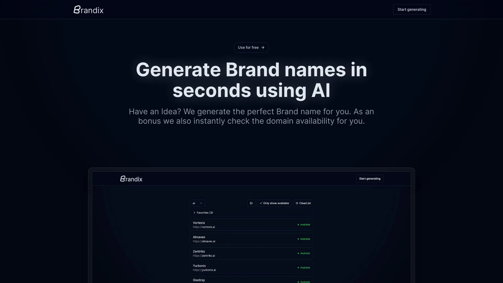 Brandix screenshot