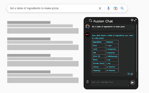 Fusion Chat screenshot