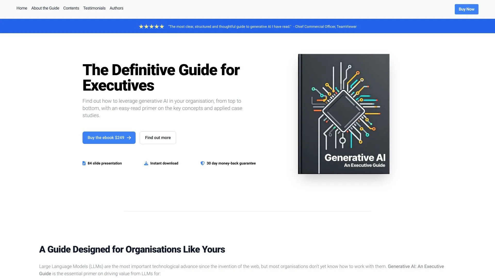 Generative AI: The Executive Guide screenshot