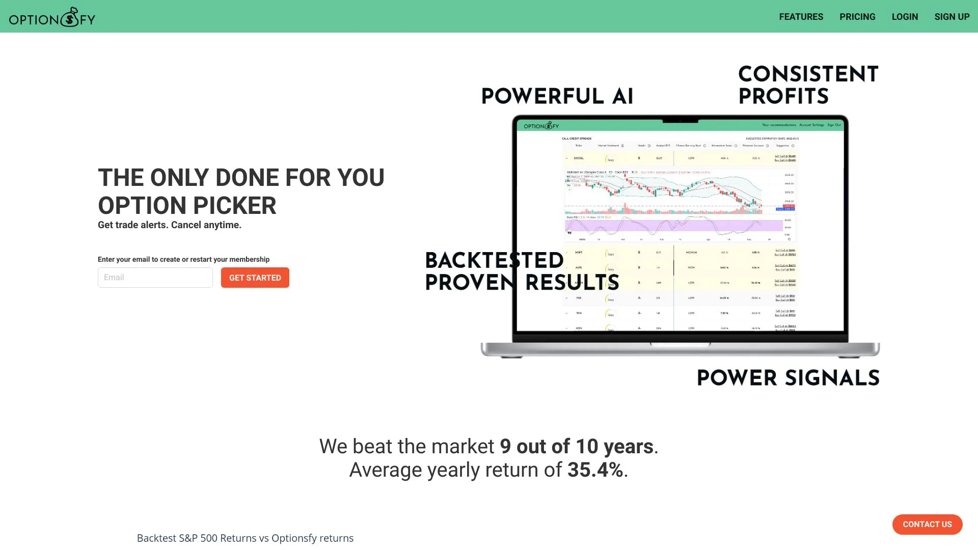 Optionsfy screenshot