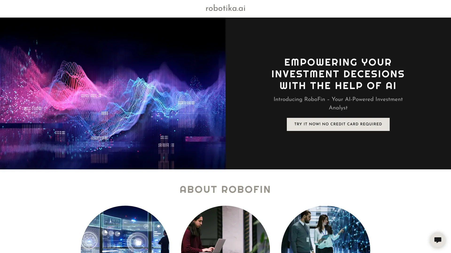 RoboFin screenshot