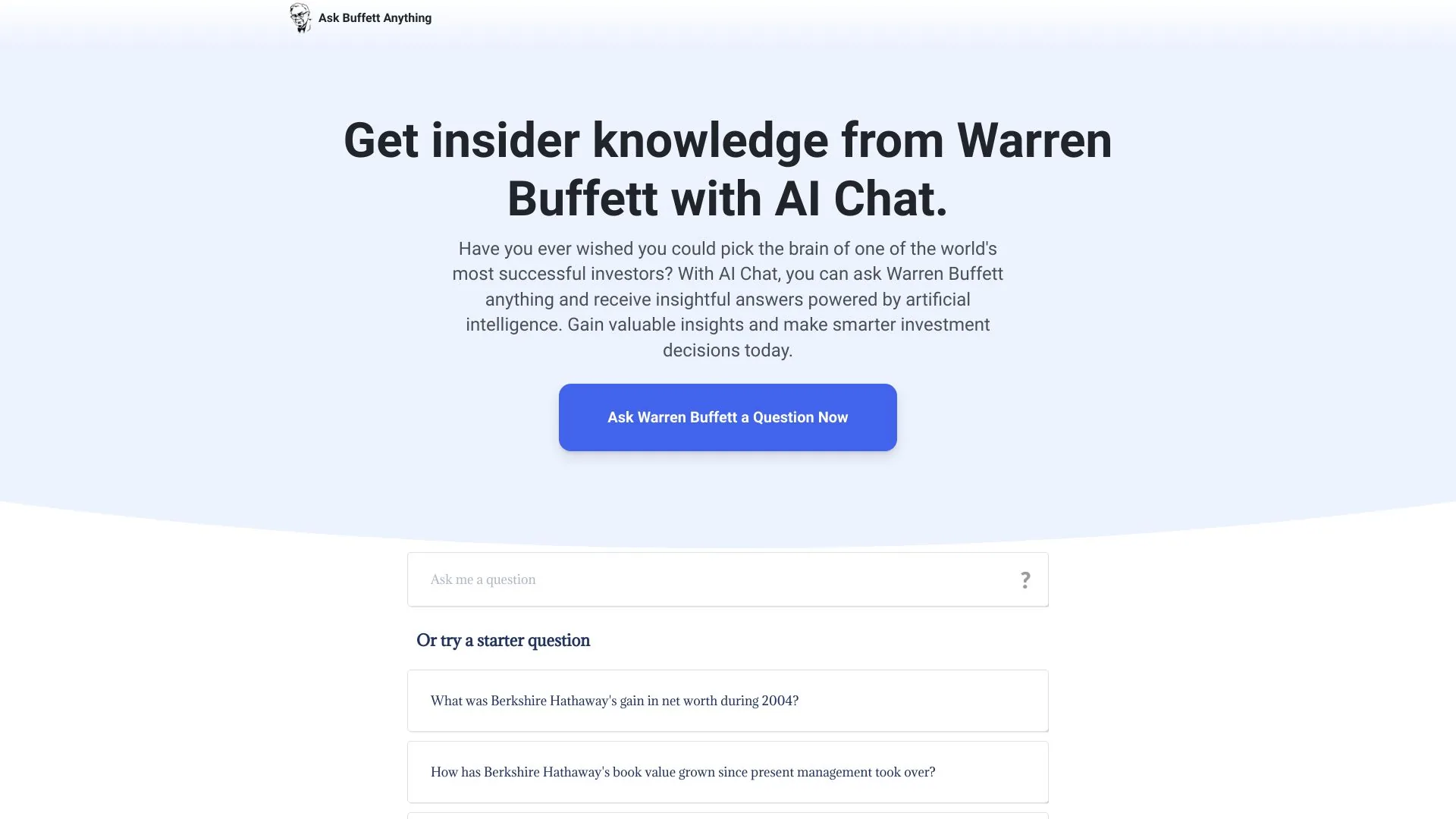 Ask Buffett screenshot
