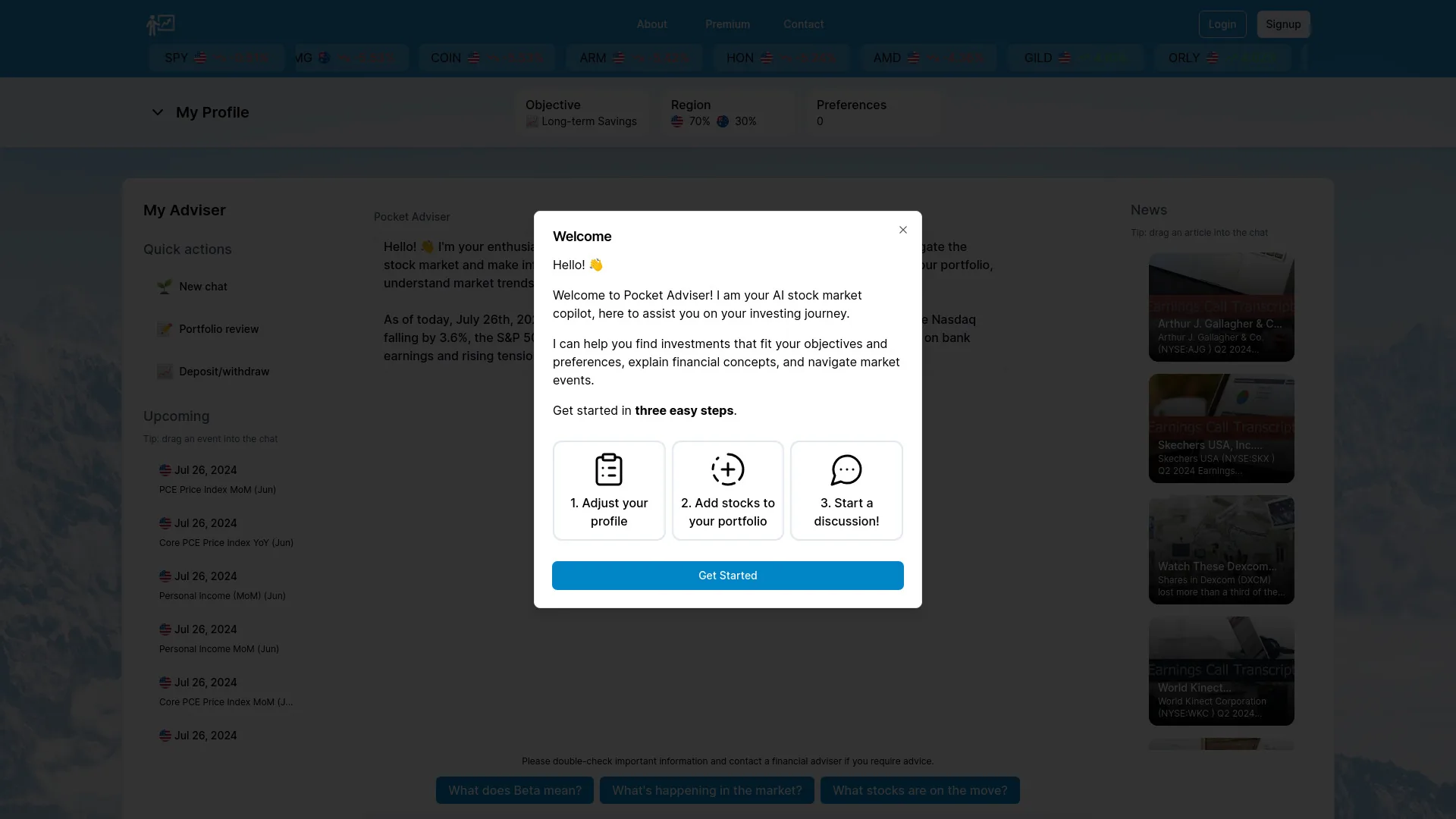 Pocket Adviser AI Stock Market Adviser screenshot