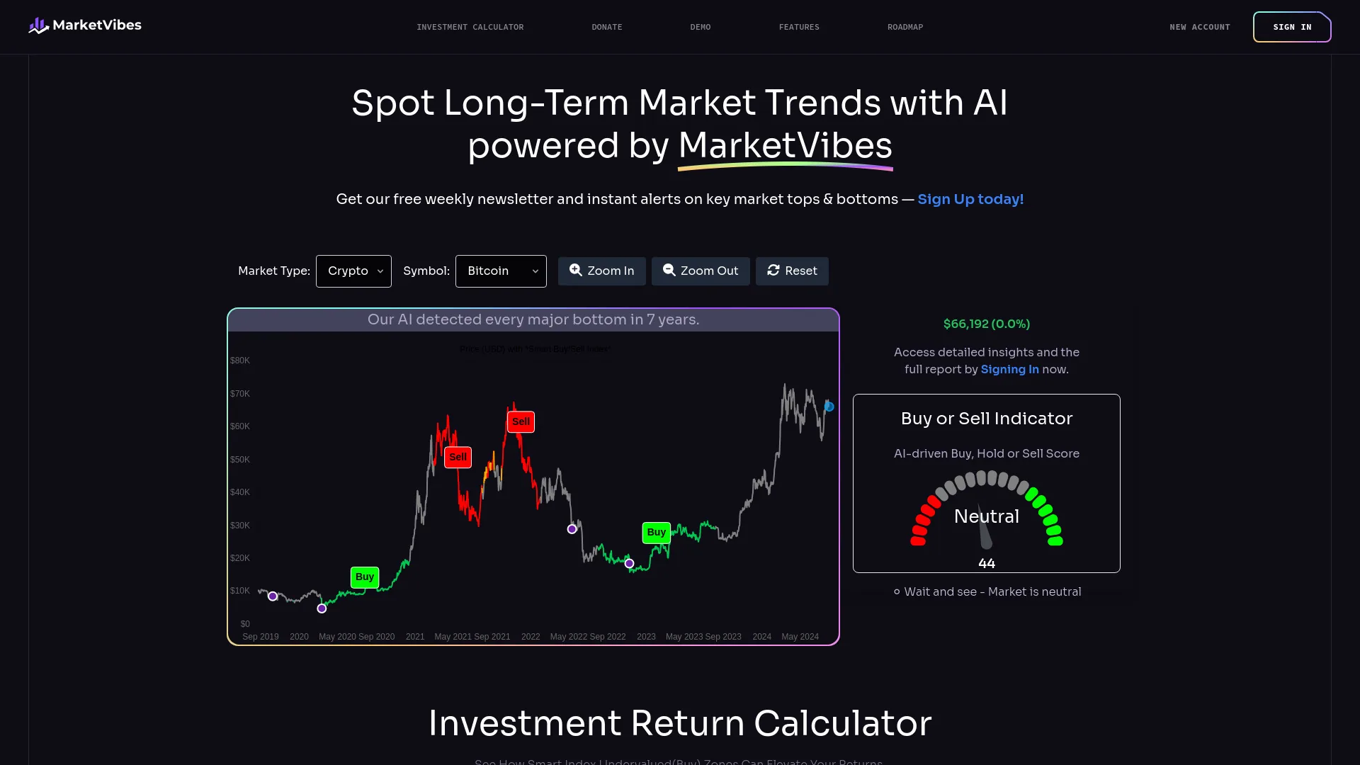 MarketVibes screenshot