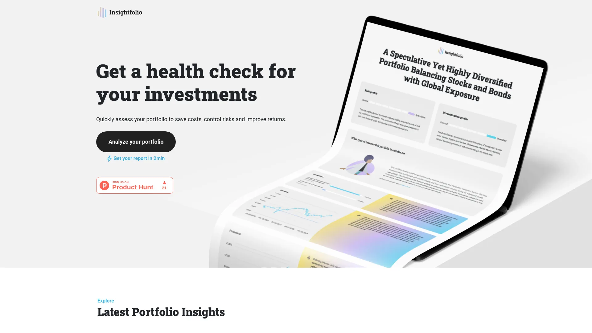 Insightfolio screenshot