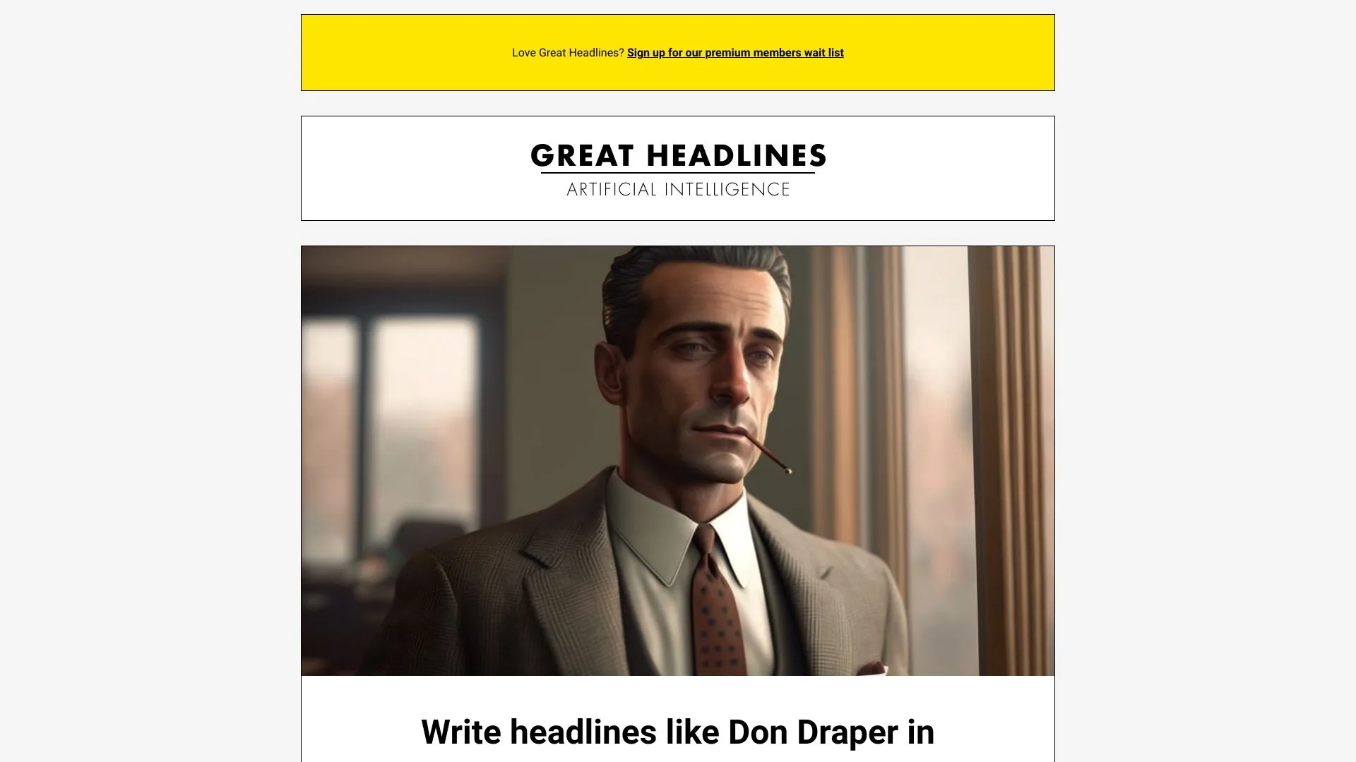 Great Headlines screenshot