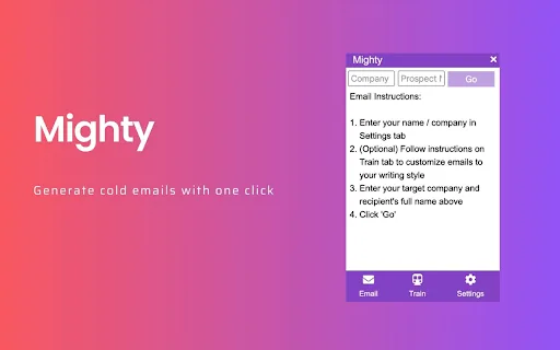 Mighty Chrome Extension screenshot