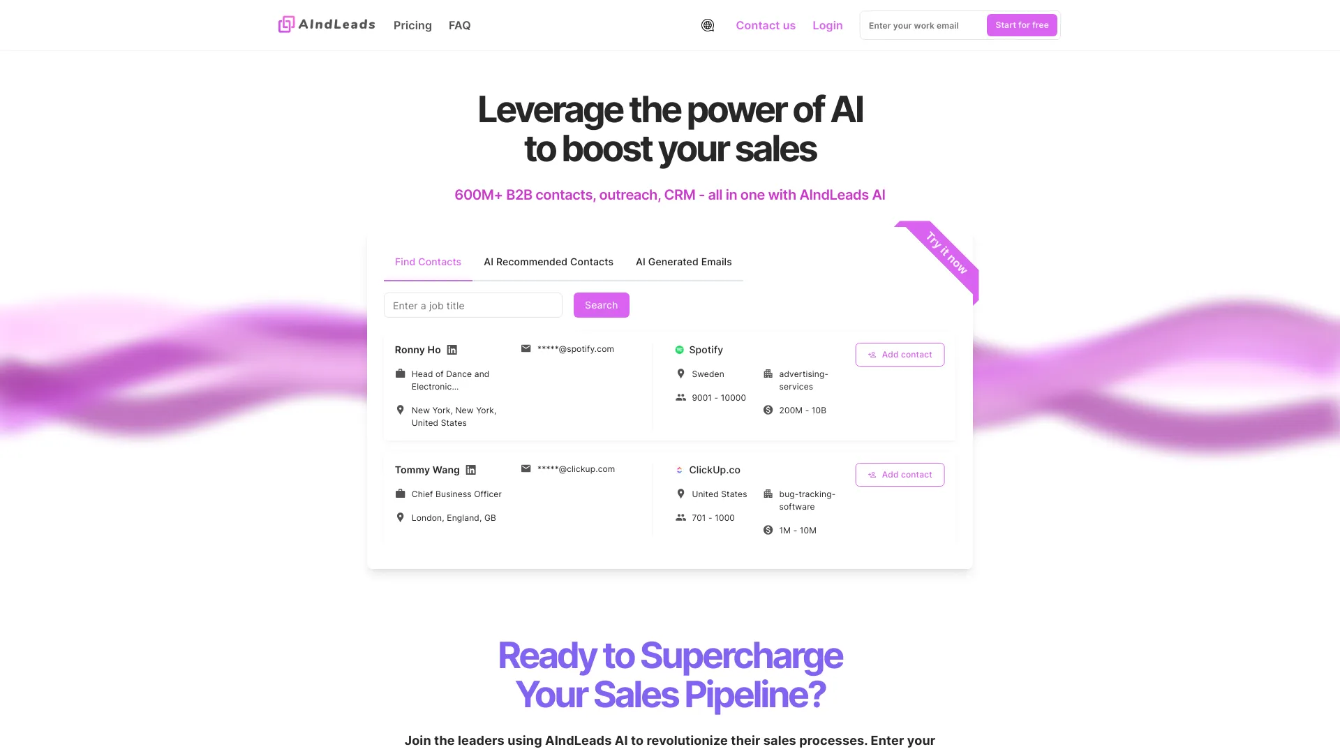 AIndLeads screenshot