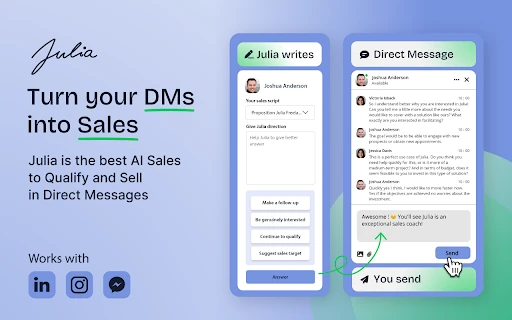 Julia AI Sales Assistant screenshot