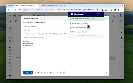 Mailpengu screenshot