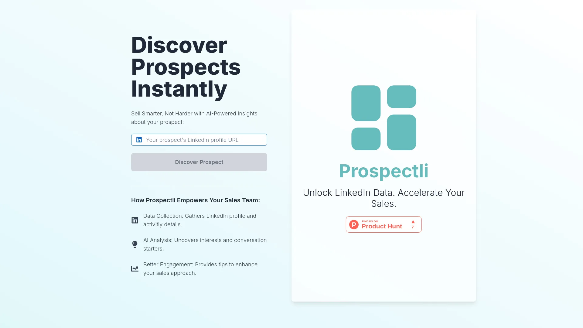 Prospectli screenshot