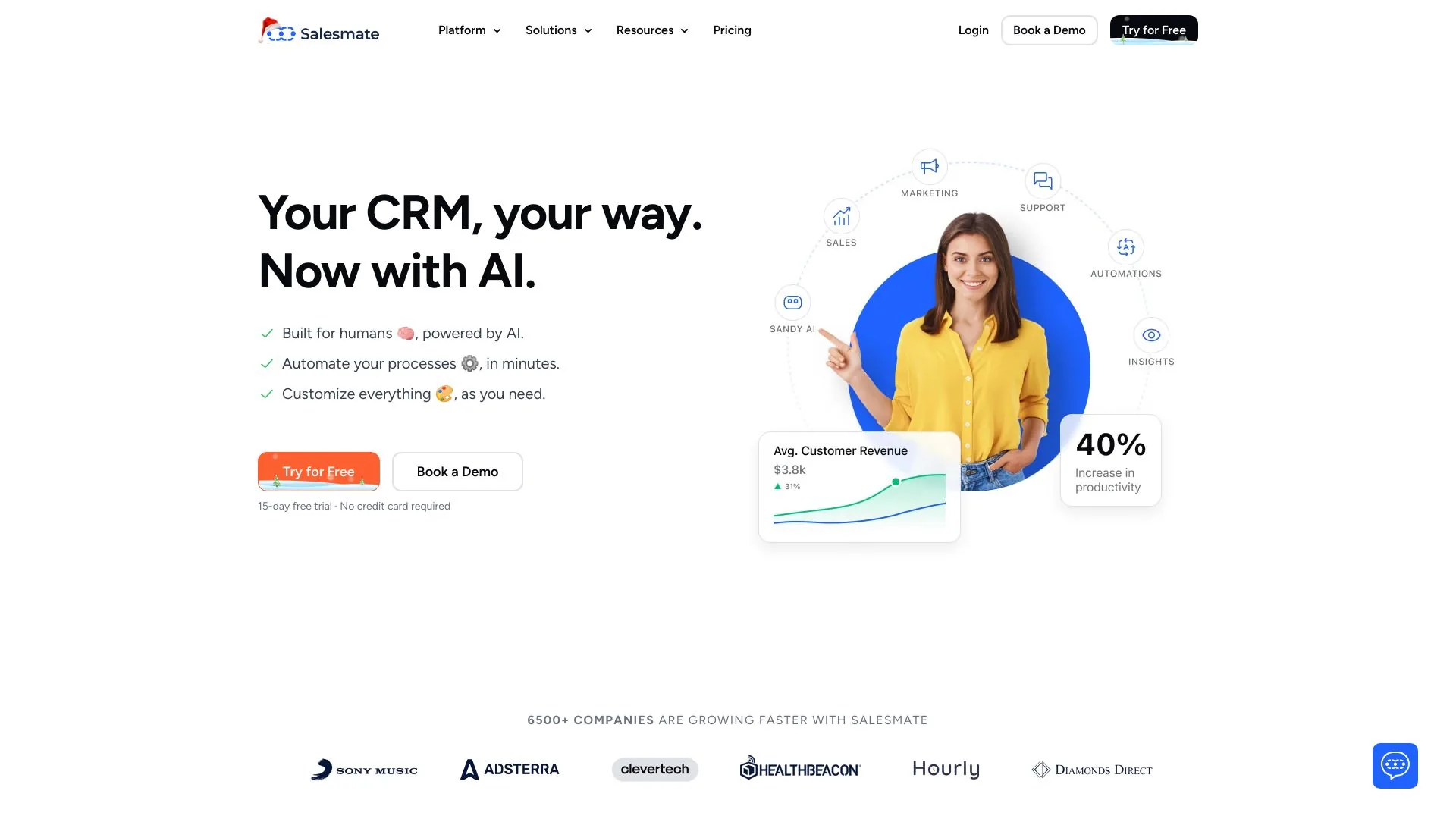 Salesmate CRM screenshot