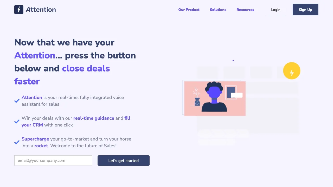 Attention - AI for Sales screenshot