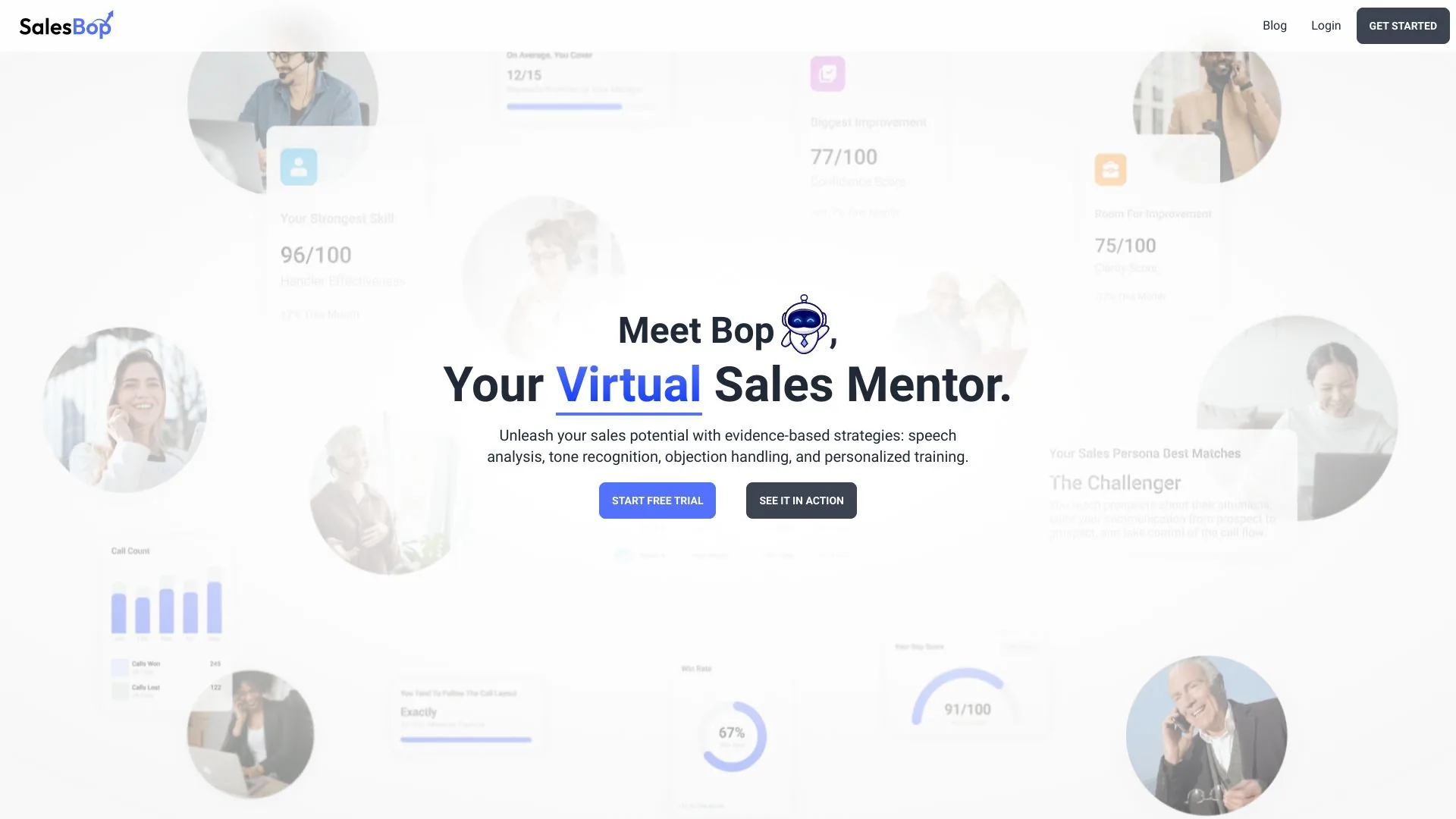 SalesBop - AI-Powered Sales Coach screenshot
