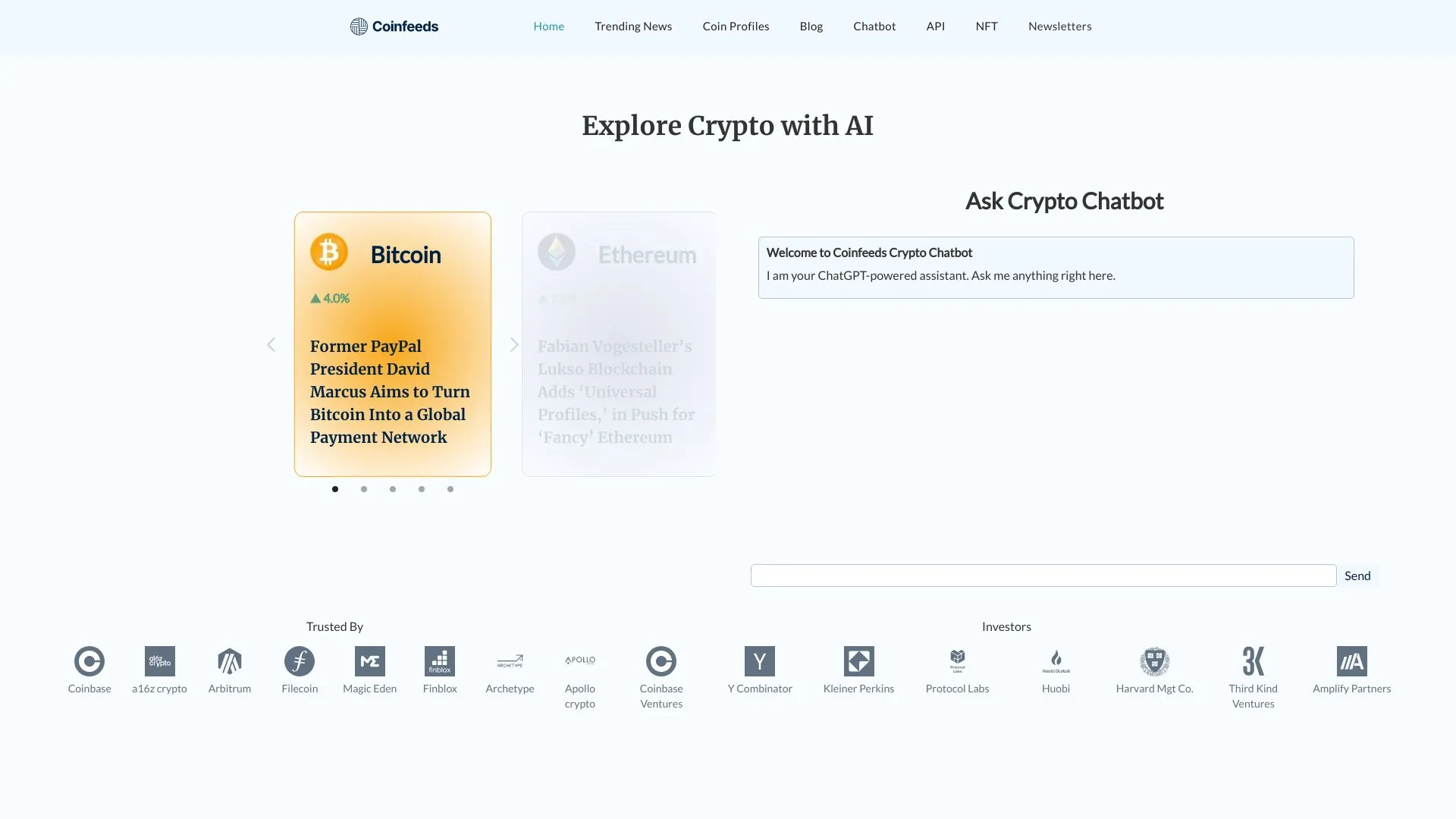 Coinfeeds screenshot