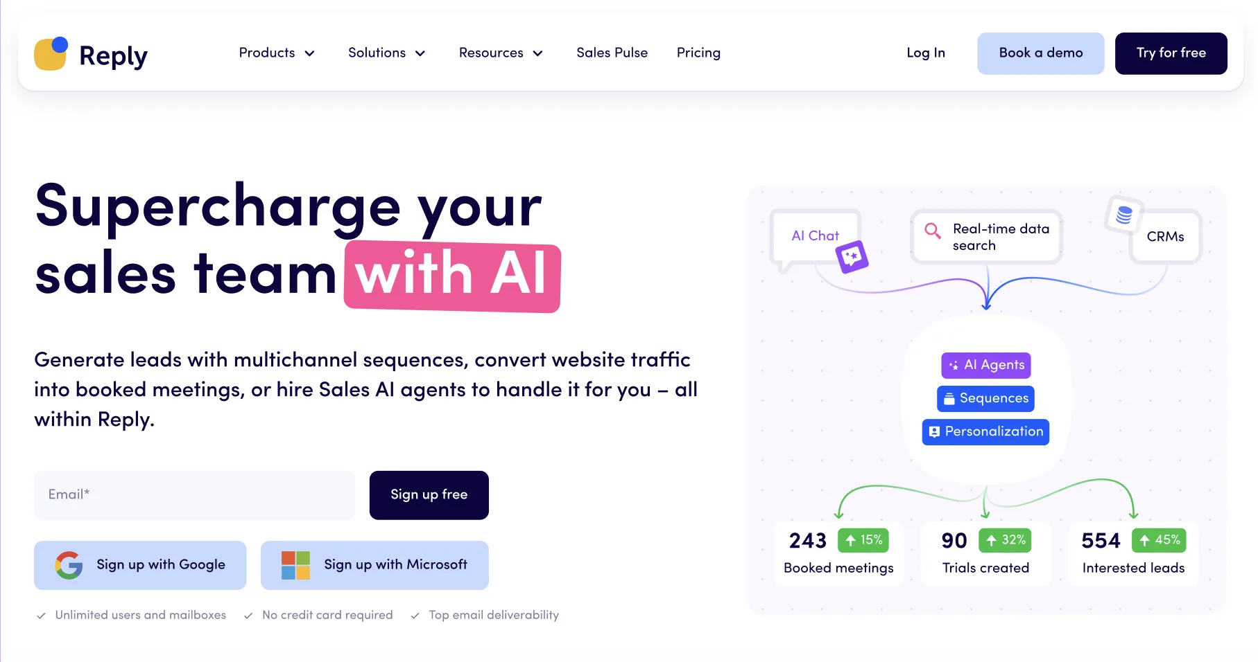 Reply.io screenshot