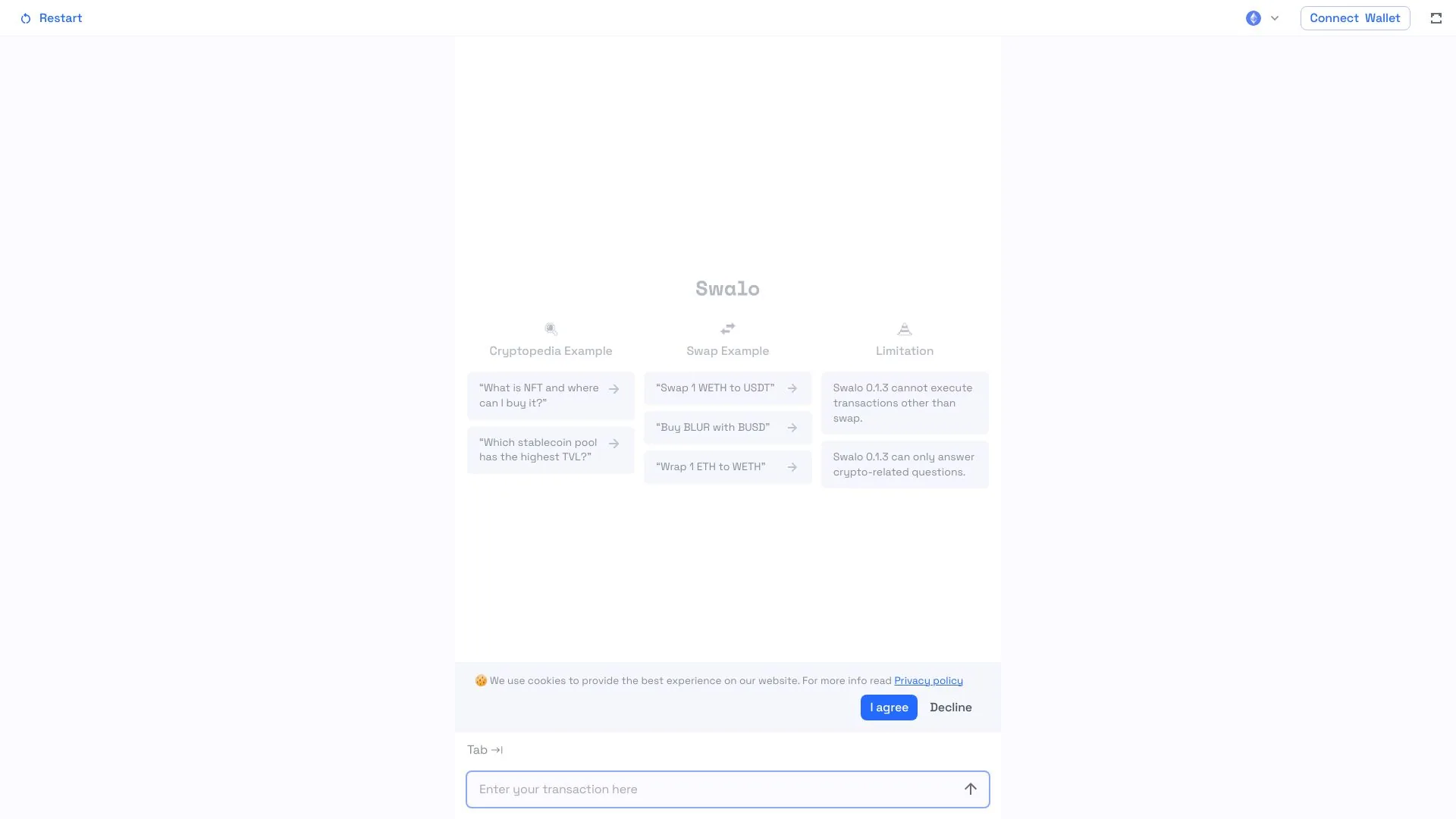 Swalo screenshot
