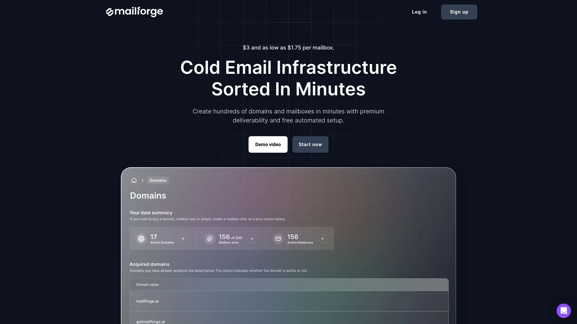 Mailforge screenshot