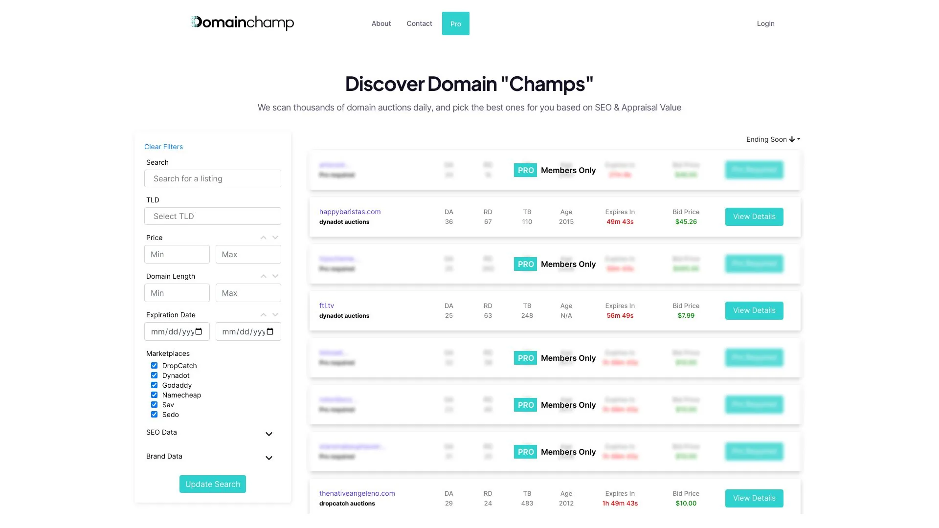 Domain Champ screenshot