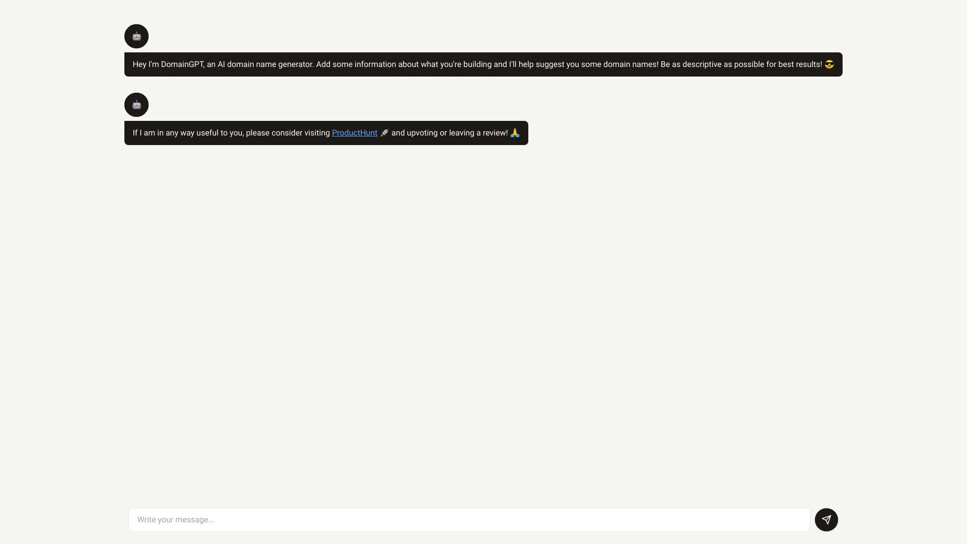 AIDomainIdeas screenshot