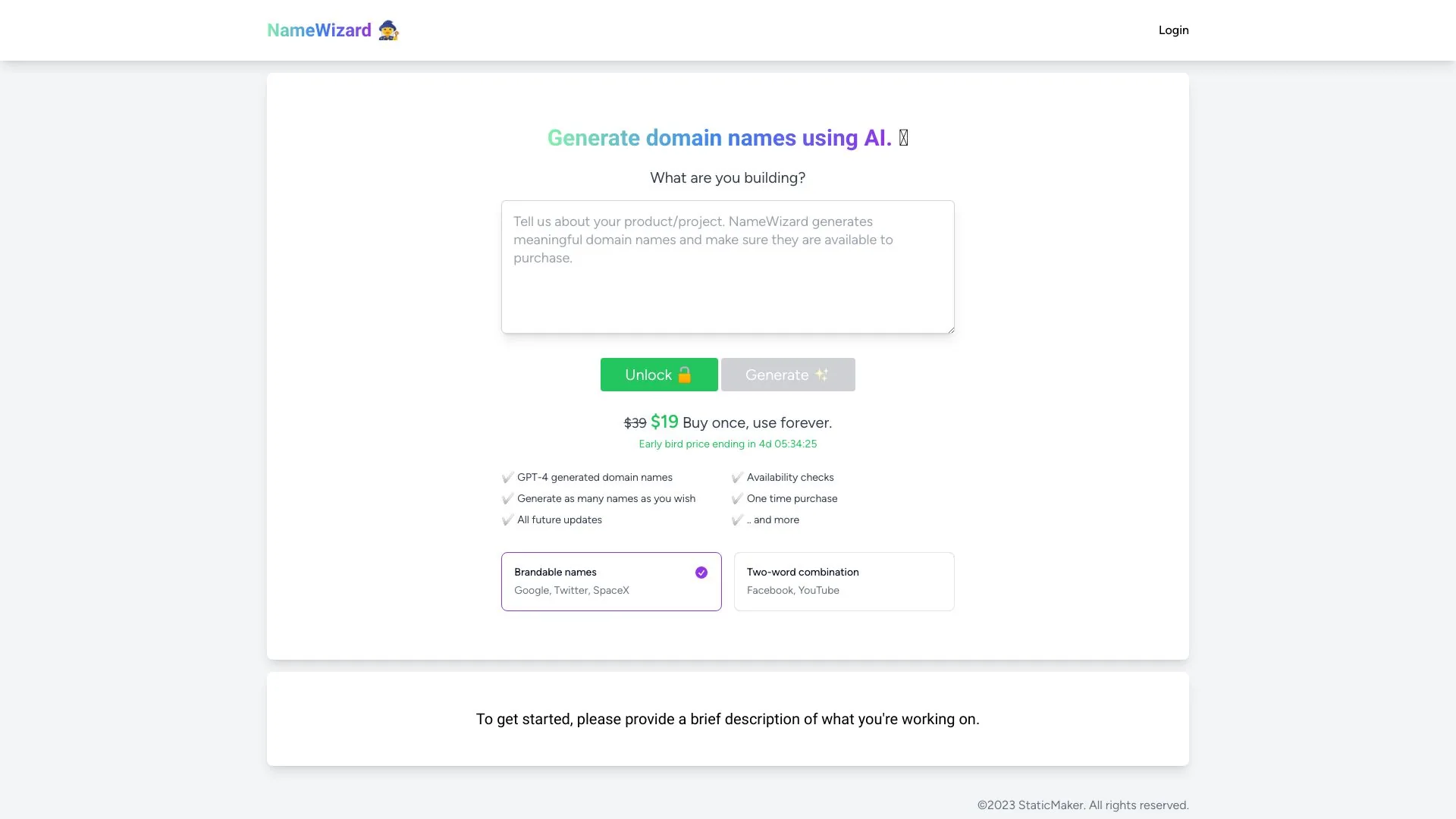 NameWizard screenshot
