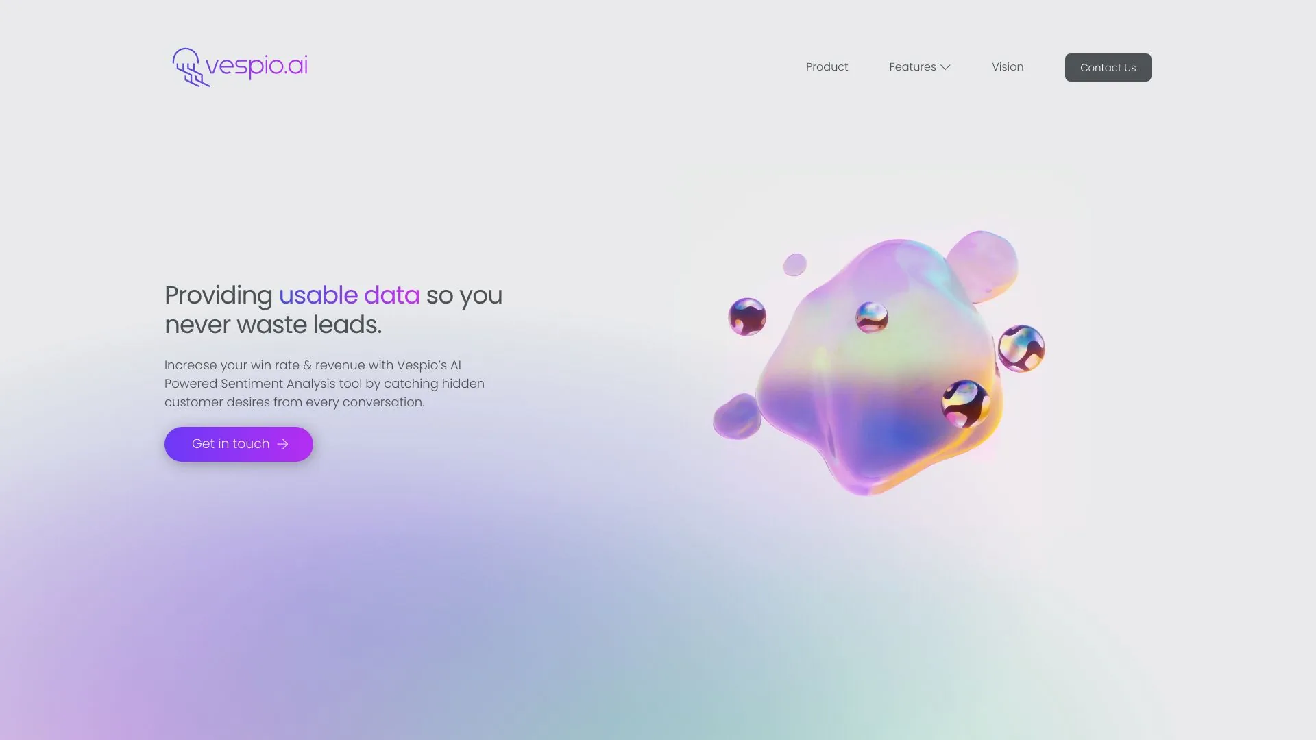 Vespio AI | 对话分析和销售推动工具 screenshot