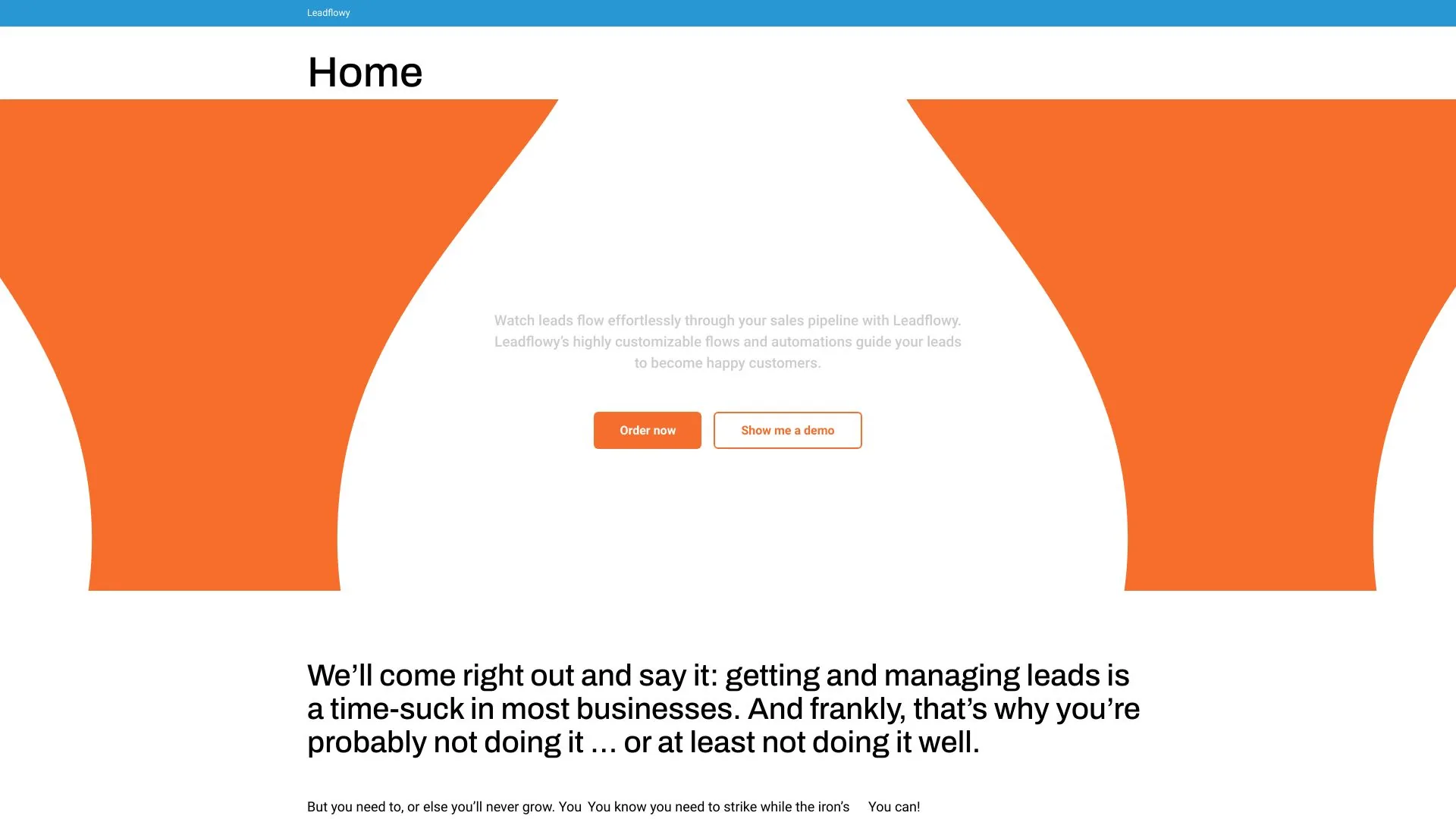 Leadflowy screenshot