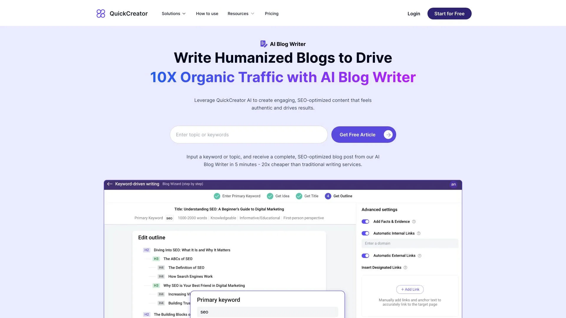 AI Blog Writer screenshot
