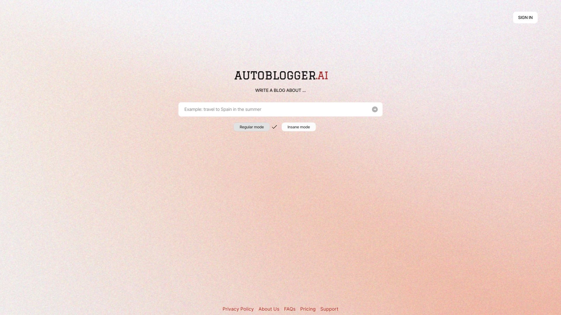 Autoblogger.ai screenshot