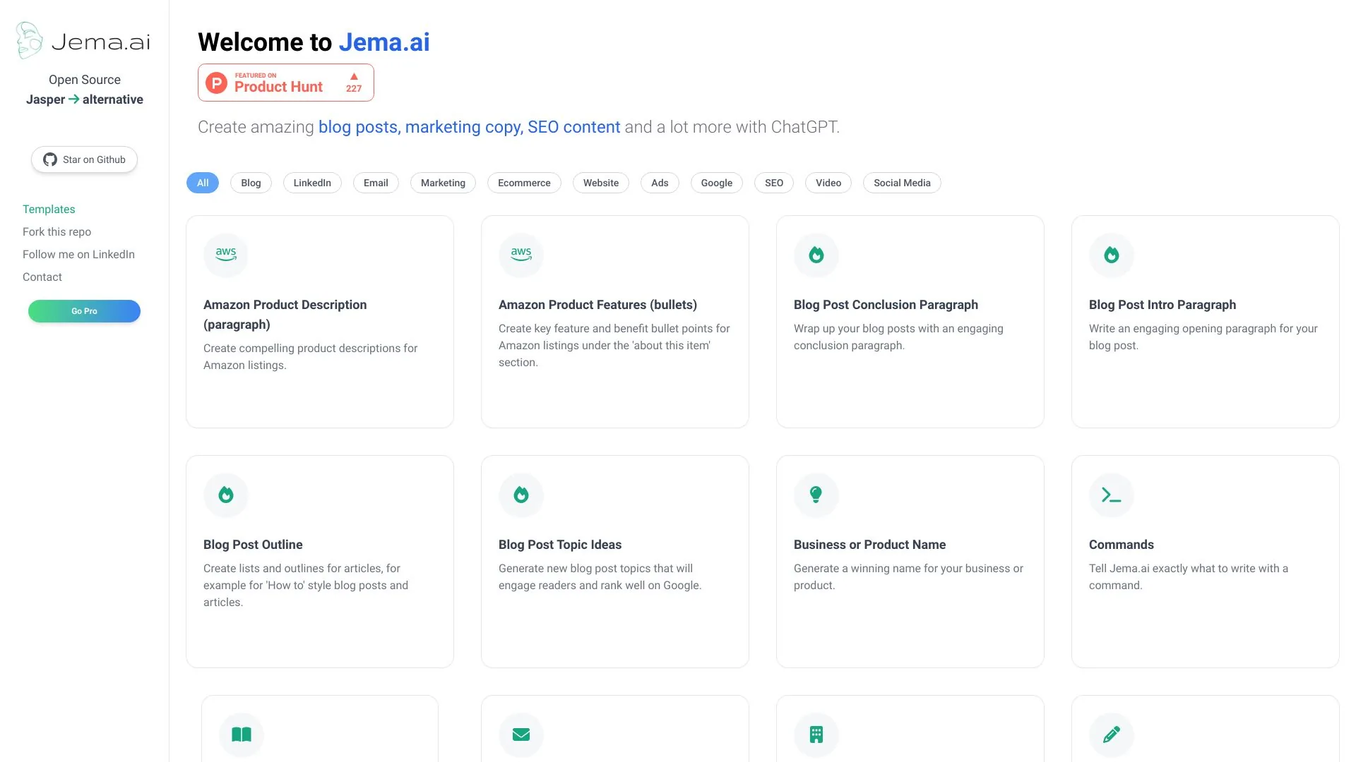 Jema.ai screenshot