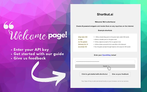 Shortkut AI screenshot