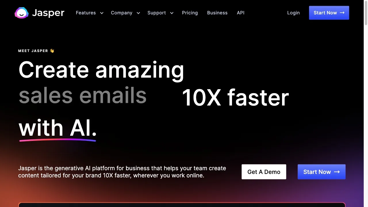 Jasper - AI writer | AI marketing co-pilot screenshot