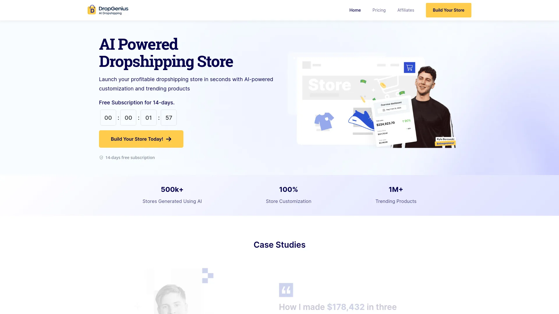 Dropgenius - AI Powered Dropshipping Store screenshot