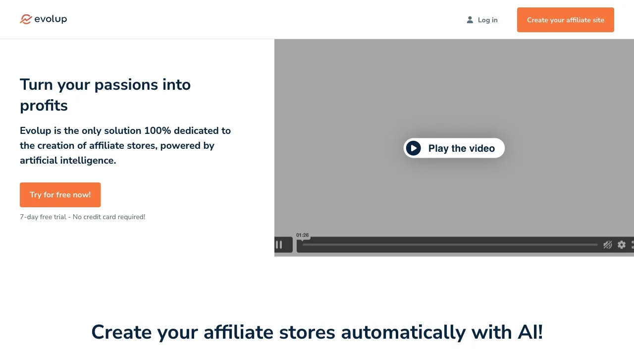 Evolup screenshot