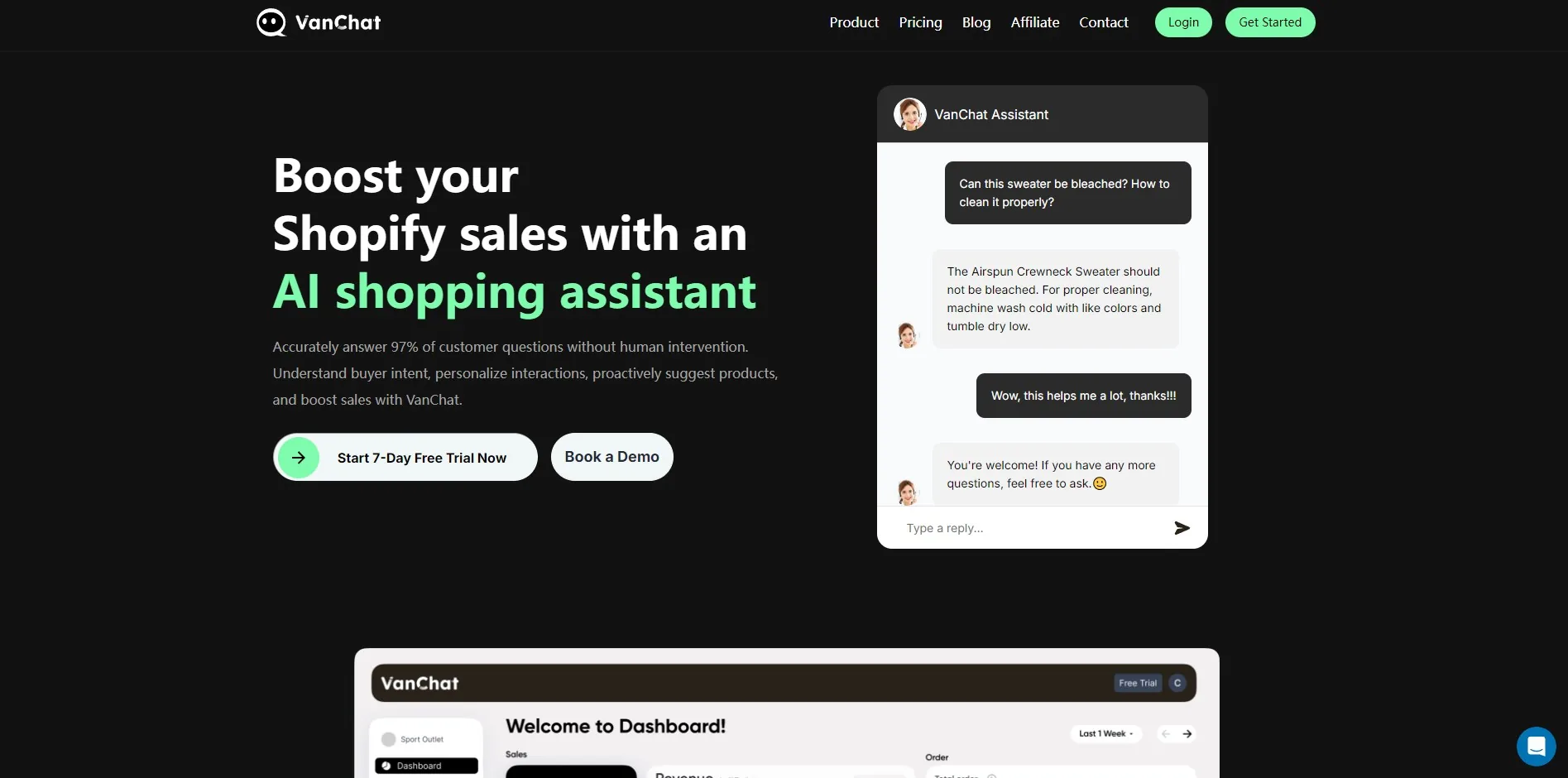 Vanchat screenshot