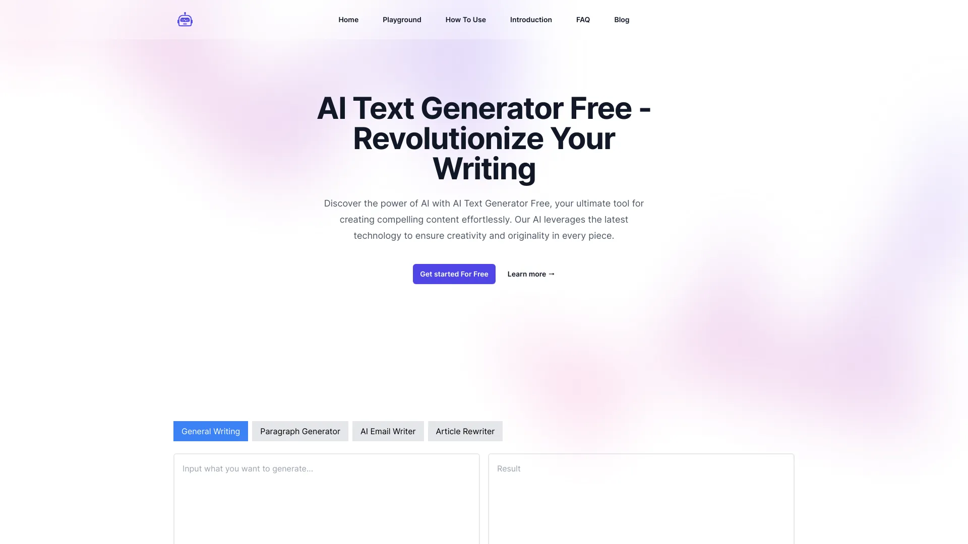 AI Text Generator screenshot