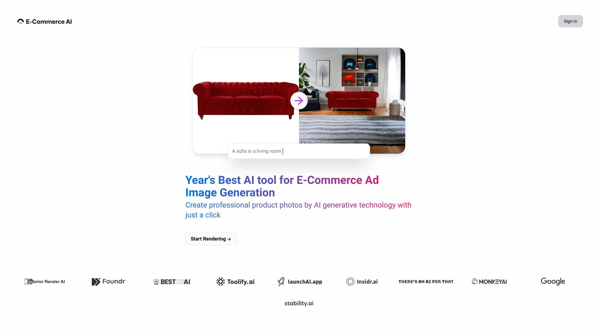 E-Commerce AI screenshot