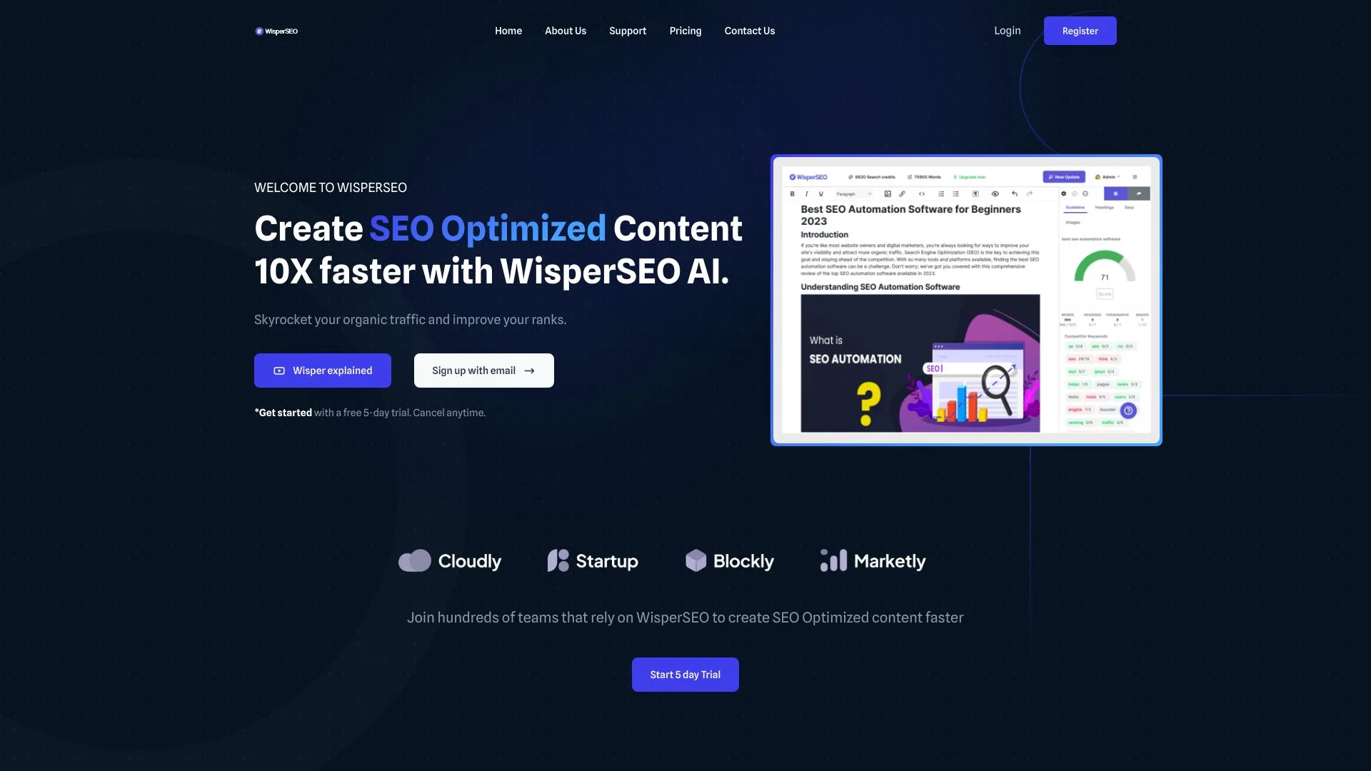 WisperSEO screenshot