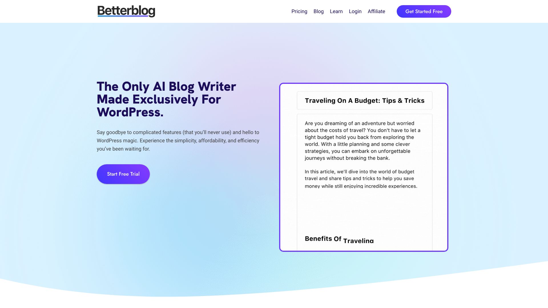 BettterBlog.ai screenshot
