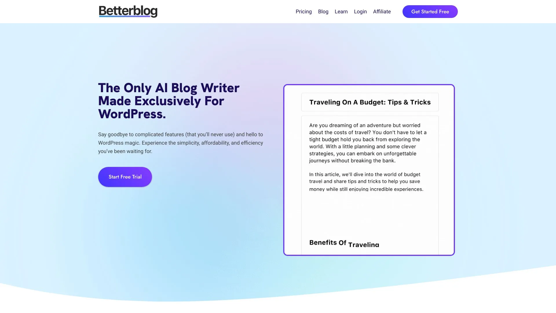 BettterBlog.ai screenshot