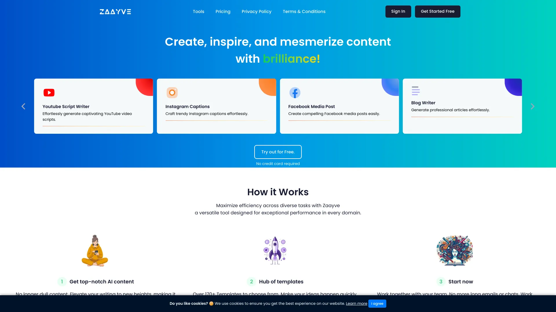 Zaayve AI screenshot