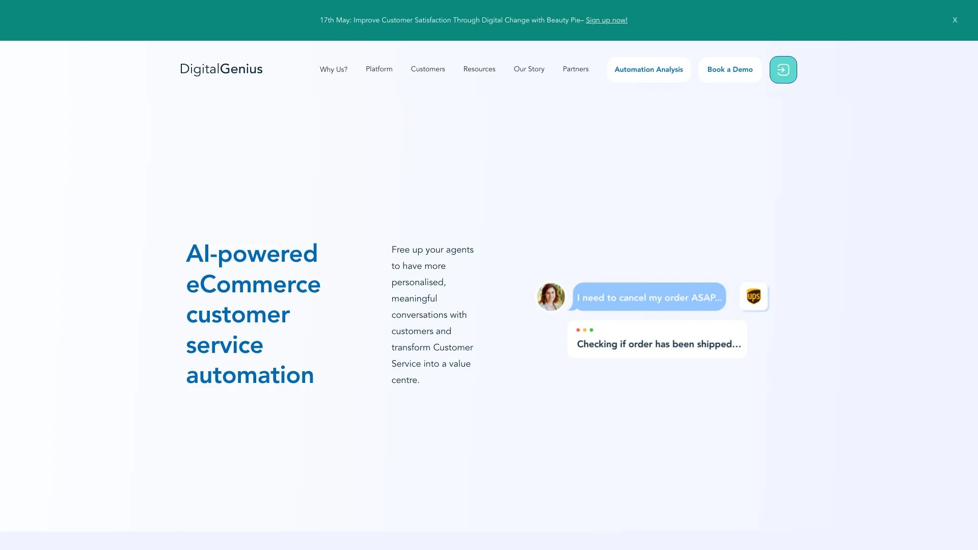 DigitalGenius screenshot