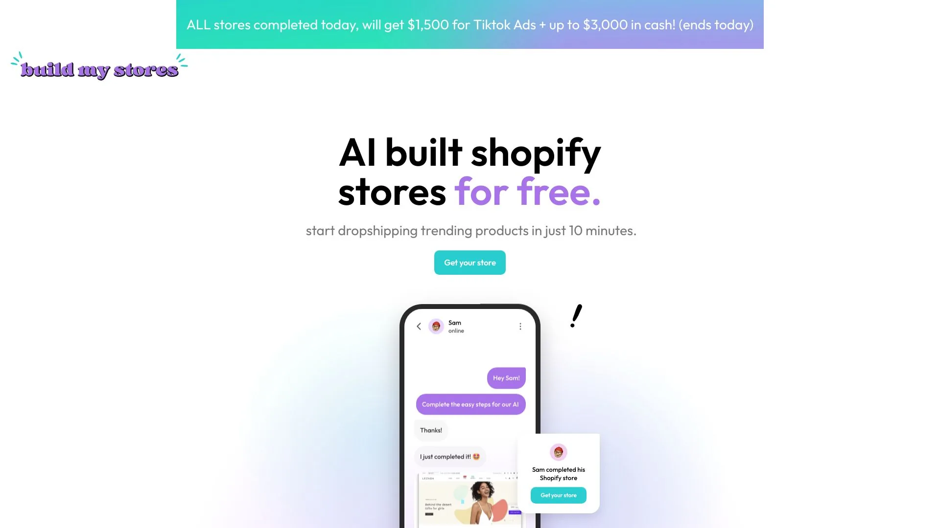 BuildMyStores screenshot