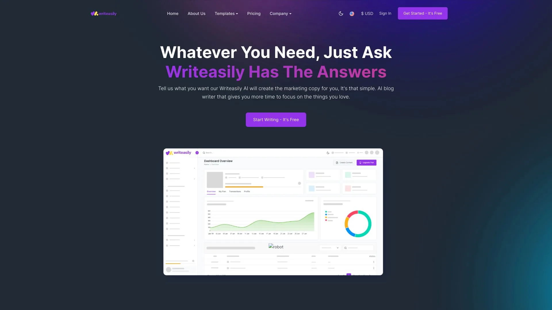 Write Easily | AI Writing Assistant screenshot